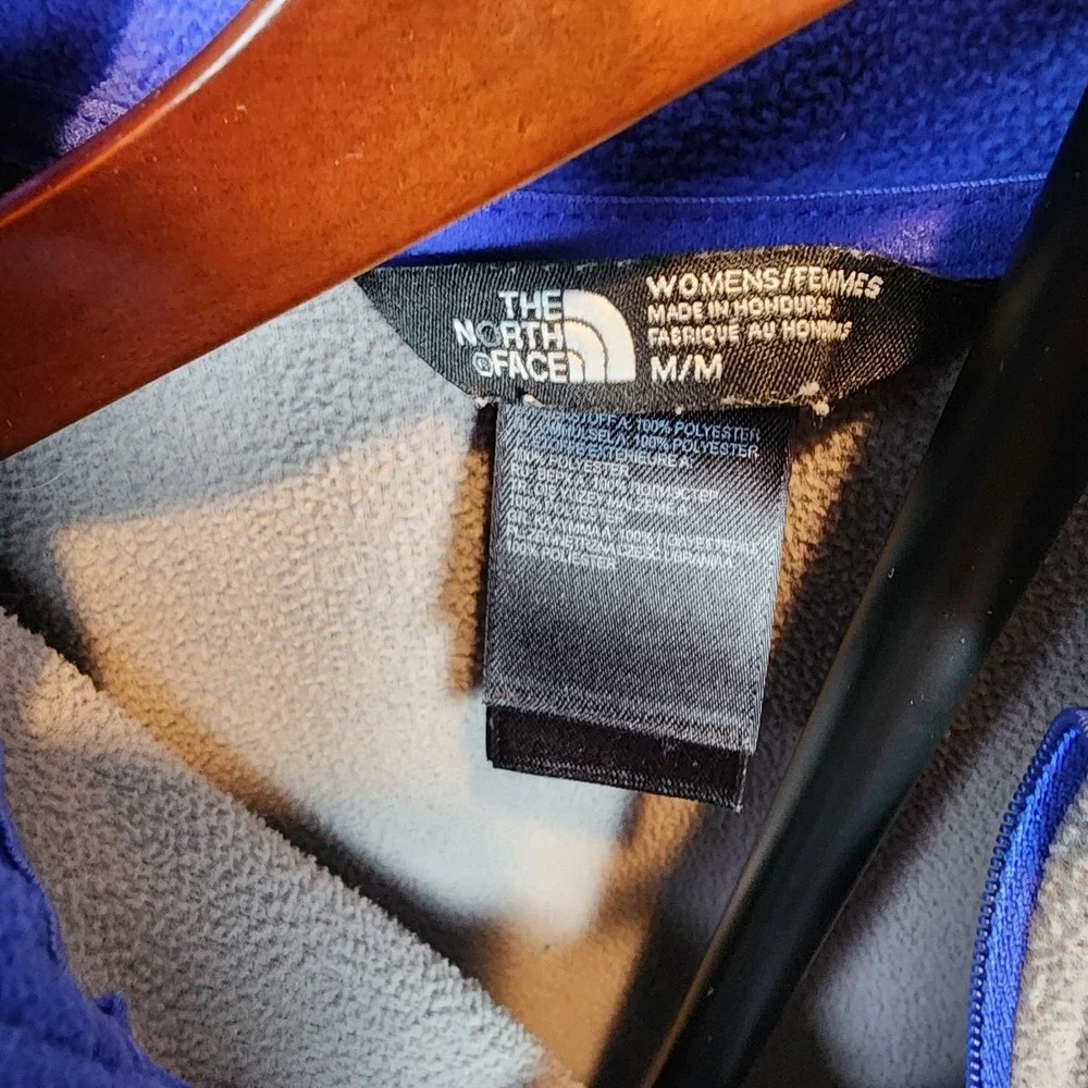 Woman's Fleece Pullover,‎ The North Face Jacket Quarter Zip, Grey/Blue Size...